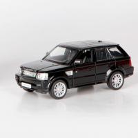 Инерционная коллекционная машинка Range Rover Sport, глянцево-черная, 1:32