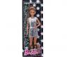 Кукла Барби "Игра с модой" - Шатенка в серебряном комбинезоне