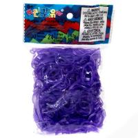 Набор гелевых резинок для плетения браслетов, фиолетовые, 600 шт.