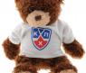 Медвежонок-хоккеист в футболке КХЛ, 33 см