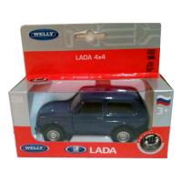 Коллекционная модель Lada 4x4, темно-синяя, 1:34-39