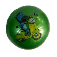 Детский мяч "Радость" - Зебра, зеленый, 22 см