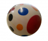 Мяч с рисунком "Цветные круги", белый, 23 см