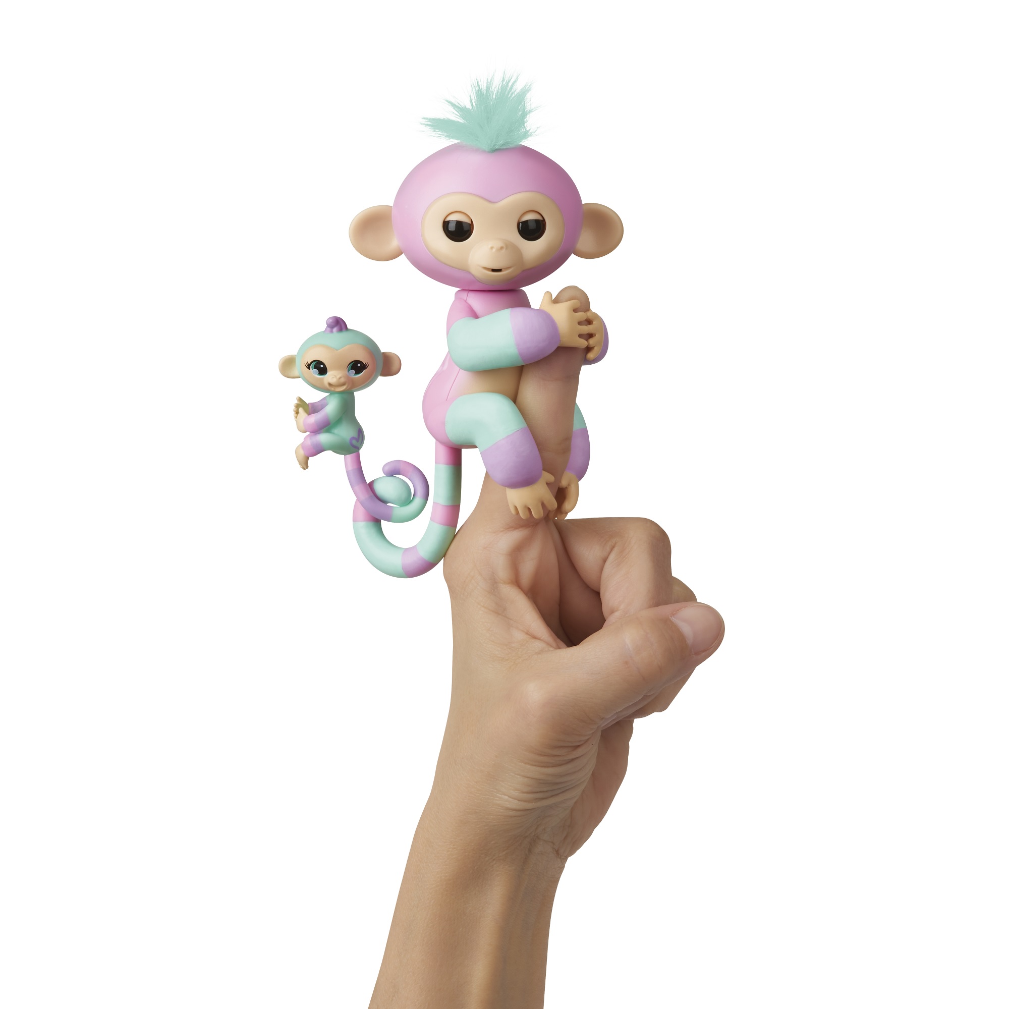 Интерактивная ручная обезьянка Fingerlings - Эшли с малышом