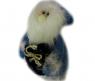 Мягкая игрушка "Дед Мороз", сине-черный, 35 см