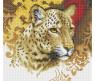 Алмазная мозаика на подрамнике "Портрет леопарда"