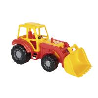 Игрушечный трактор-погрузчик "Алтай", красно-желтый