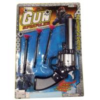 Игрушечный пистолет с пулями на присосках "Супер полиция" - Револьвер