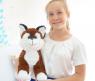 Мягкая игрушка "Собака Хасик", коричневый, 35 см