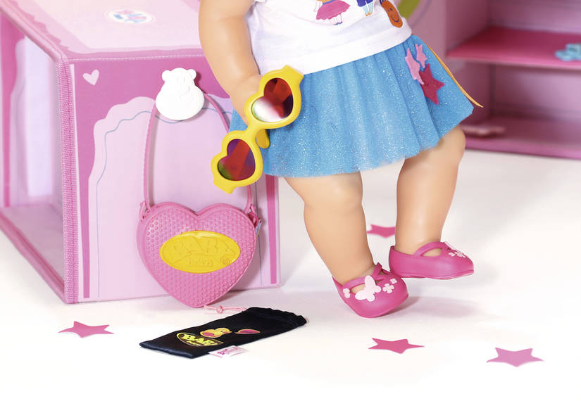 Набор аксессуаров для кукол Baby Born - Бутик, с розовыми туфельками
