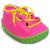 Дидактическая игрушка-шнуровка "Ботинок", розовая