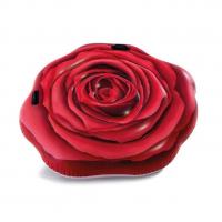 Надувной матрас "Красная роза" с ручками, 137 х 132 см