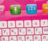 Русско-английский обучающий планшет (32 функции), розовый