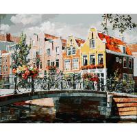 Раскраска по номерам "Амстердам. Мост через канал", 40 х 50 см