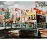 Раскраска по номерам "Амстердам. Мост через канал", 40 х 50 см