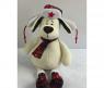 Мягкая игрушка "Собака в ушанке с шарфом", 18 см