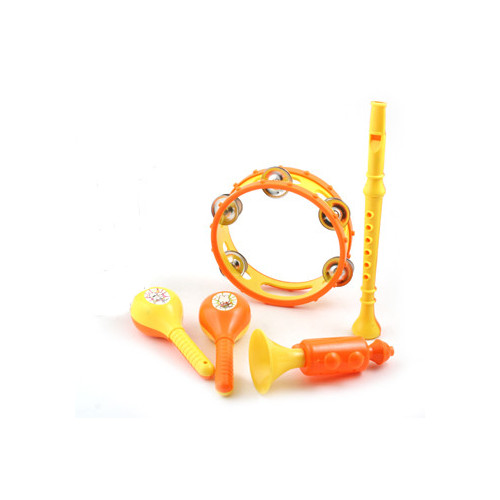 Набор музыкальных инструментов, желто-оранжевый, 5 предметов