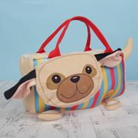 Мягкая игрушка-сумка "Собака путешественница", 29 см