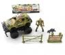 Игровой набор "Армия" - Солдат с машинкой и аксессуарами