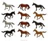 Набор фигурок "В мире животных" - Лошади, 12 шт., 5 см