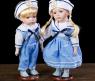 Набор из 2 коллекционных керамических кукол "Парочка Моряк и морячка", 30 см
