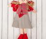 Интерьерная кукла "Маруся" с сердцем на платье, 36 см