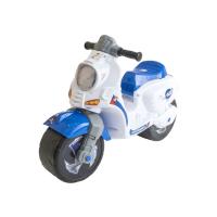Двухколесный мотоцикл-каталка "Полицейский скутер", белый