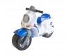 Двухколесный мотоцикл-каталка "Полицейский скутер", белый