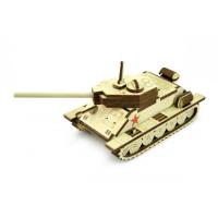 Деревянный конструктор "Военная техника" - Танк Т34-85, 33 детали