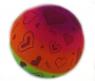 Радужный мяч "Сердечки", 22 см