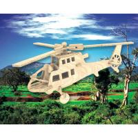 Сборная деревянная модель "Боевой вертолет"