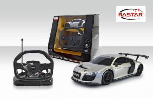 Радиоуправляемая машина Audi R8 с пультом-рулем, 1:18 (свет, звук)