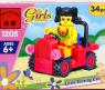 Детский конструктор Girls Series "Девочка в автомобиле", 34 дет.