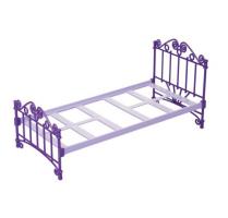 Кроватка для кукол, фиолетовая