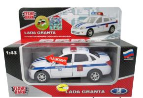 Коллекционная модель Lada Granta "Полиция" (свет, звук), 1:43