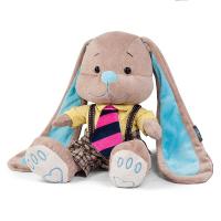 Мягкая игрушка "Стиляги" - Зайчик Жак в полосатом галстуке, 25 см
