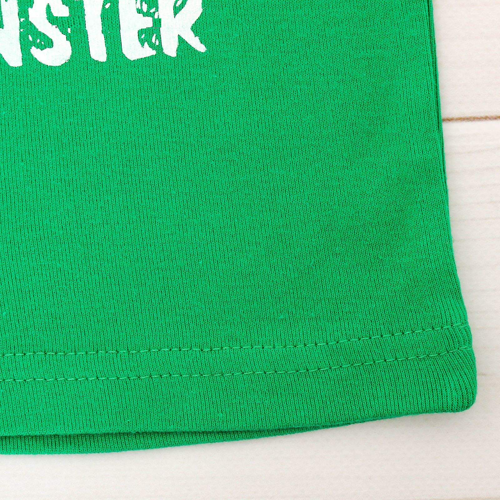 Майка I'm A Little Monster, зеленая, 110-116 см