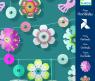 Набор для творчества "Киригами" - Бумажные цветы