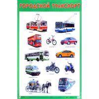 Обучающий плакат "Городской транспорт"