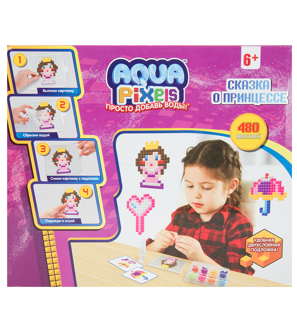 Аквамозаика Aqua Pixels - Сказка о принцессе, 480 элементов